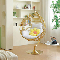 Balançoire de balcon, maison, salon, chambre à coucher, chaise pivotante suspendue en métal, meubles en aluminium