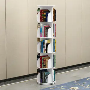 libro mensola rotante Suppliers-Moderno a forma di Albero di 360-gradi per bambini bookshelf soggiorno mobili Girevole Rack di Stoccaggio Libreria rotante book shelf