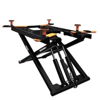 Plateforme mobile hydraulique extensible à profil bas de 2,7 t, élévateur à ciseaux hydraulique portable pour voitures