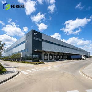 Industrial Grade Prefabricated Modular Steel Logistics Park Warehouse Clear Span Cargo Distribution <b>Hub</b> Building - Product Image 1