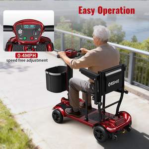Scooter électrique pliable Easwe M10 pour adultes et seniors, batterie double 10.4Ah 13Ah, autonomie <span class=keywords><strong>de</strong></span> <span class=keywords><strong>28</strong></span> miles, tout-terrain - Product Image 5