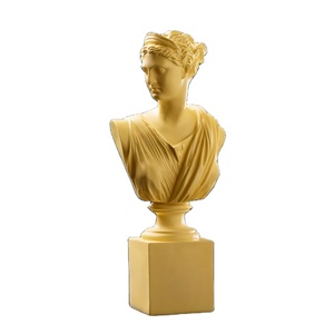 Bustes antiques en fibre de verre, pour femmes grises, sculptures de buste <span class=keywords><strong>Athena</strong></span> à vendre - Product Image 1