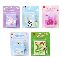 Mini carnet verrouillable avec motifs d'animaux mignons, licorne, dinosaure, couverture en PVC, protection de la vie privée, journal de poche, voyage pour enfants