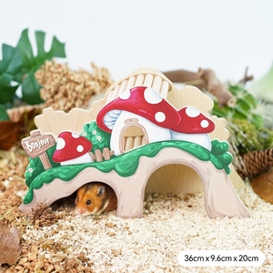 บ้านแฮมสเตอร์ไม่มีกลิ่นทำจากไม้ธรรมชาติแท้เป็นมิตรต่อสิ่งแวดล้อม - Product Image 6