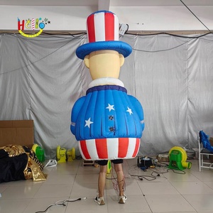 ชุดคอสตูมพ่อค้าขายของวันประกาศอิสรภาพแบบเป่าลม หัวใหญ่ สำหรับการแสดง - Product Image 2