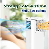 Unidad de Aire Acondicionado Portátil KONWIN NPL-06CX1E de Alta Potencia para Taller, 10000 BTU, con Deshumidificador y Ventilador