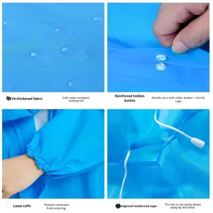 एवा ने बाहरी हाइकिंग वयस्क के लिए डिस्पोजेबल पूर्ण शरीर की लंबी पोर्टेबल बारिश - Product Image 3