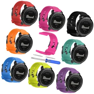 Qiman Silicone Band for Suunto Traverse Smart Watch Sport, Replacement Bands with Install Tools