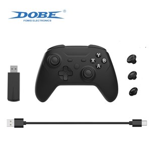 Dobe Nhà Máy 2.4G Bluetooth Không Dây Điều Khiển Gamepad 3D Phí Đèn Cho Nintendo Chuyển Đổi Bàn Hơi Nước Sàn PS3 PC Trò Chơi Phụ Kiện - Product Image 1