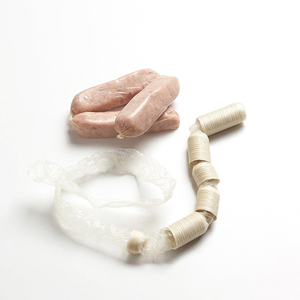 Envolturas de salchichas de colágeno coloreadas con humo <span class=keywords><strong>Natural</strong></span> de grado alimenticio translúcido, moldeado por inyección de carne suave, superficie lisa - Product Image 1