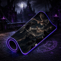 Tapis de souris de jeu personnalisé XXL en caoutchouc anti-rayures résistant à l'eau, tapis de bureau antidérapant surdimensionné rectangulaire