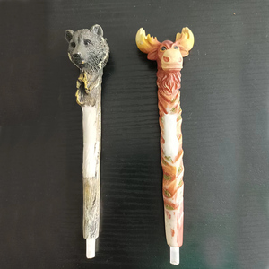 Resina souvenir Planet Pens 3D Wild Moose animal head novità Pen Cute Funny Unique Kids & Adults forniture per ufficio penna a sfera - Product Image 4