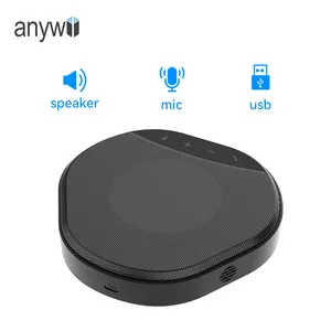 Anywii मिनी स्पीकर mic के साथ वीडियो सम्मेलन speakerphone माइक्रोफोन प्रणाली पोर्टेबल स्पीकर यूएसबी speakerphone