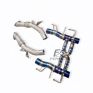Système d'échappement pour <span class=keywords><strong>Ferrari</strong></span> SF90 3.9T V8 2019-2023, échappement à collecteur, échappement cat-back, tuyaux d'échappement modifiés, puissance accrue pour la voiture - Product Image 3