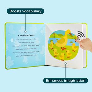 Five Little Ducks Nursery Rhymes Book pour <span class=keywords><strong>les</strong></span> tout-petits Livre musical avec bouton son et 6 chansons - Product Image 2