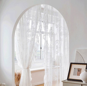 YongHo moderno Vintage pizzo francese pastorale bianco <span class=keywords><strong>per</strong></span> la casa balcone parasole pavimento finestra tende <span class=keywords><strong>per</strong></span> la casa dell'hotel - Product Image 6