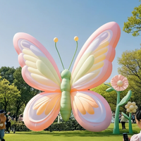 Ailes de papillon gonflables personnalisables, jouet de dessin animé suspendu pour la décoration d'ambiance des boîtes de nuit et des parcs forestiers