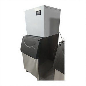 Máquina de Hielo en Cubos Comercial, Producción Diaria de 130 kg, Almacenamiento de 45 kg, Acero Inoxidable, Enfriamiento por Aire, Llenado Automático, para Tiendas de Té con Leche, Alta Capacidad - Product Image 2