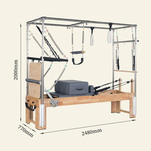 CHIFORY Roble Madera Pilates Cadillac Mesa Yoga Fitness Equipo para ejercicio corporal para Pilates Studios - Product Image 2