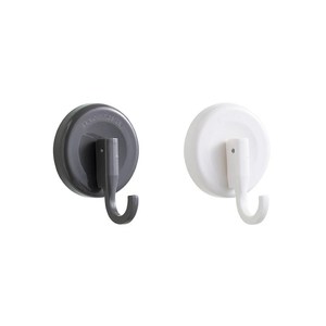 Suction Cup <b>Hook</b> Single <b>Hook</b> 1-3kg Load ABS Material White And Black For Bathroom Kitchen Storage Traceless <b>Adhesive</b> - Product Image 1