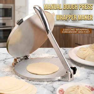 Presse à tortillas en aluminium, revêtement antiadhésif poli, poignée antidérapante, presse à pâte robuste pour crêpes/pains plats, usage commercial et domestique - Product Image 1