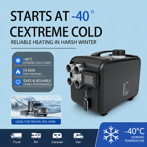 Chauffage diesel portable tout-en-un <span class=keywords><strong>12V</strong></span> 24V 220V 5KW avec réservoir de 5L et contrôle par application <span class=keywords><strong>pour</strong></span> camion, <span class=keywords><strong>camping</strong></span>-<span class=keywords><strong>car</strong></span>, remorque, caravane - Product Image 5