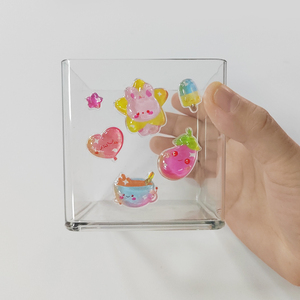 CUSTICKER Reusable Anime Cartoon Animal Rabbit 3D PVC <b>Waterproof</b> Adhesive <b>Stickers</b> for Home Decoration - Product Image 3