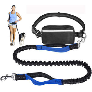 Laisse Rétractable Réfléchissante pour Chien avec Sac Banane Ajustable pour la Marche et la Course en Extérieur, Mains Libres, Anti-Traction - Product Image 1