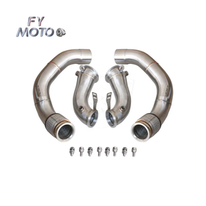 Tubo de bajada M PERFORMANCE de acero inoxidable compatible con motor <span class=keywords><strong>BMW</strong></span> M5 F90 <span class=keywords><strong>M8</strong></span> F91/F92/F93 2017-2021 S63 SS304 - Product Image 1