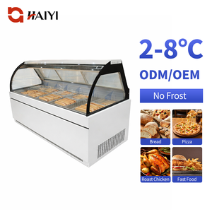 Commercial Supermarket Meat Cooler Deli Meat <b>Display</b> Chiller with Gravity Coil Service <b>Case</b> Deli Showcase - Product Image 2