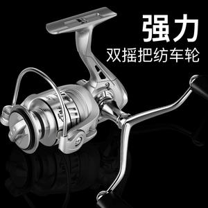 รอกตกปลา HIOE57JIERGA แบบสปินนิ่ง ตัวรอกโลหะทั้งหมด สำหรับตกปลาด้วยเหยื่อปลอม มือขวา ใช้ตกปลาชายทะเล แข็งแรง พร้อมมือหมุนคู่ - Product Image 1