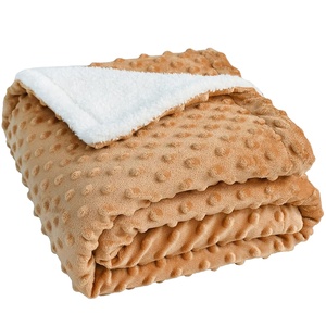 1237 Atacado ODM OEM Caramelo Bebê Meninos Meninas Macio Minky Cobertores Sherpa Personalizado Lã Criança Lance Unisex Coréia Mink Cobertor - Product Image 1
