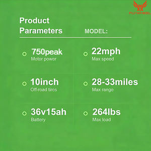 E5MAX Scooter Eléctrico Plegable para Adultos de 36V 15Ah con 10 Pulgadas "   Neumáticos, Freno de Mano Delantero &amp;   Freno de Disco Trasero - Product Image 4