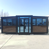 Tony House - Casa Prefabricada de Habitaciones, Cabaña Plegable de 20 pies, Almacén Móvil de 4 Dormitorios sobre Ruedas, Contenedor de Almacenamiento