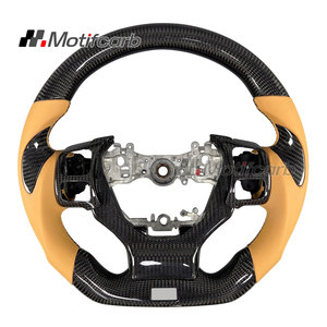 Volante Deportivo Personalizado de Fibra de Carbono con Empuñaduras de Cuero para Lexus IS RC NX GS 300 350 500 F Sport 2013-2025 - Product Image 1