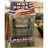 Machine à vapeur pour hot-dogs et réchauffeur de pains, présentoir commercial pour la cuisson des hot-dogs