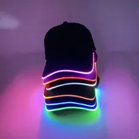 Cappello da Baseball LED Luminoso Lampeggiante per Feste Rave, Cappello Luminoso per Donna e Uomo, Accessorio per Hip-hop, Club, Bar, Spettacoli sul Palco
