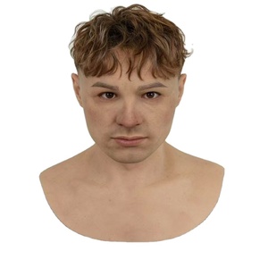 <span class=keywords><strong>Maschera</strong></span> in Latex per Halloween, Realistica, da Uomo Bello, Copertura Completa del Viso per Adulti, Maschere per Feste di Halloween e Natale - Product Image 1