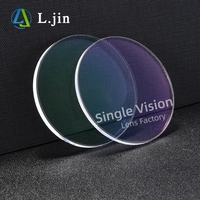 L.jin 1.499/1.56/1.60/1.67/1.74 HC HMC Verres Unifocaux Anti-Lumière Bleue Asphériques en Résine pour Lunettes Optiques