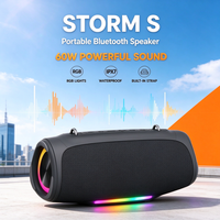 Enceinte de fête 1 Connect 99 Big Party 60W avec basses profondes, lumières RGB, IPX7, 12h d'autonomie pour la maison, le camping, la plage et les fêtes aquatiques