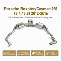 Système d'échappement Catback Valvetronic direct usine pour Porsche Boxster Cayman 981 3.4 3.8 2012-2016, silencieux de voiture, ajustement OEM 1:1