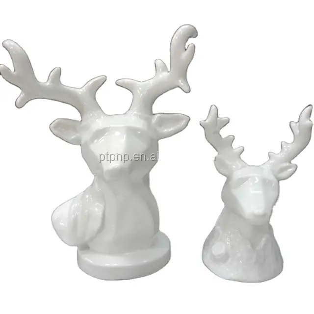 Porcelain gifts handmade deer ornaments christmas elk indoor decorations