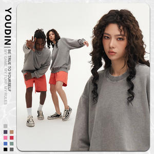 เสื้อสเวตเชิ้ตคอกลมยูดิน ยูนิเซ็กส์ ผ้าฝ้ายแท้เนื้อหนา ป้องกันขนร่วง ใส่สบาย มีกระเป๋า - Product Image 1