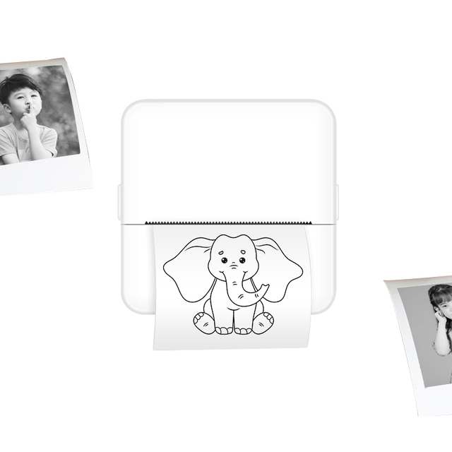 Thermal Photo Printer Mini Inkjet Printer Portable Label Maker Machine Portable Printer Wireless Printing