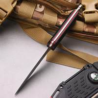 Couteau de chasse en acier inoxydable avec manche en PP, couteau de poche tactique de survie, couteau pliant de 19 cm, fabrication OEM personnalisée en gros