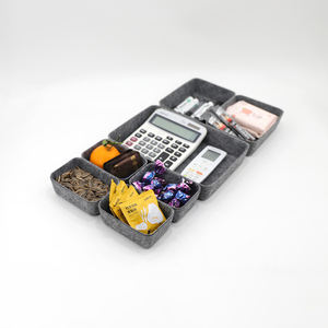 Organisateur de tiroir de bureau en feutre <span class=keywords><strong>Giot</strong></span>, ensemble de plateaux séparateurs pour rangement de bureau, trousse de maquillage et organisation de pots - Product Image 4