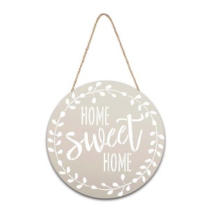 Diseño personalizado Vintage cartel colgante de madera Hogar dulce hogar Decoración de madera para la puerta delantera decoración bienvenida - Product Image 5