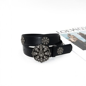 <span class=keywords><strong>Ceinture</strong></span> <span class=keywords><strong>en</strong></span> <span class=keywords><strong>cuir</strong></span> cloutée style western rétro Y2K avec boucle tête de mort pour hommes et femmes, boucle <span class=keywords><strong>en</strong></span> alliage élégante, largeur 3,8 cm, <span class=keywords><strong>ceinture</strong></span> punk quotidienne - Product Image 3