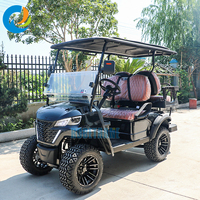 Voiturette de golf électrique surélevée à 4 places, personnalisable, directement de l'usine chinoise Robetaa