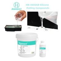 Composé de scellement en silicone RTV 2 auto-nivelant à bonne conductivité thermique 10:1 pour la protection des compteurs d'énergie